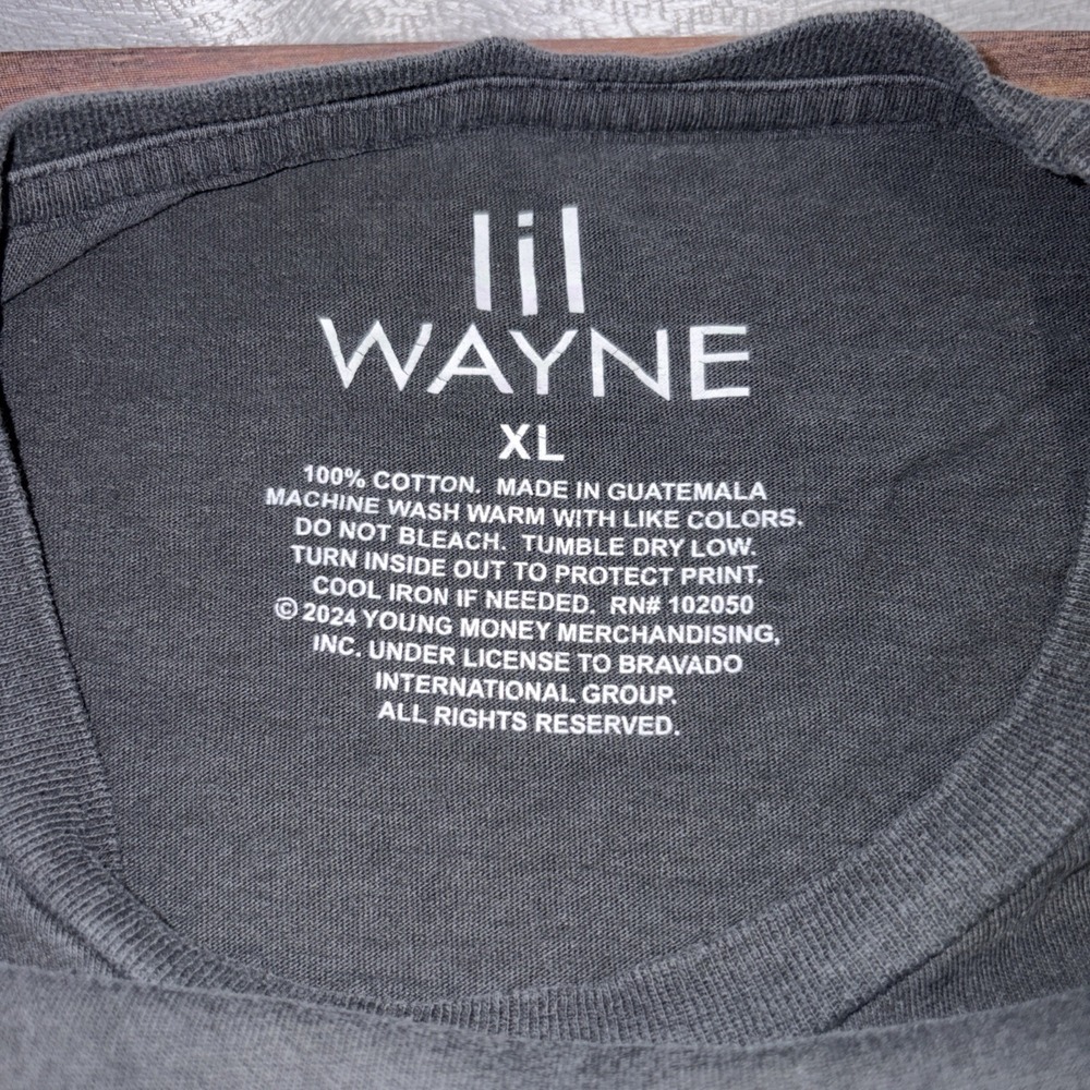Lil Wayne Tha Carter II Gray Short Sleeve T Shirt XL Graphic Album Art - Picture 3 of 5